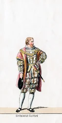Sir Henry Guildford, kostymdesign för Shakespeares pjäs, Henry VIII, 1800-talet