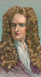 Sir Isaac Newton 1643-1727, engelsk matematiker, astronom och fysiker, 1924