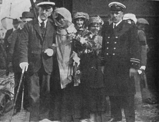 Sir Squire Bancroft och Madame Sarah Bernhardt, c1925