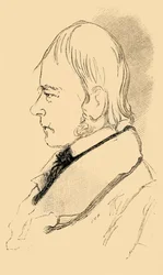 Sir Walter Scott - Kopia av en skiss från livet, 1882.
