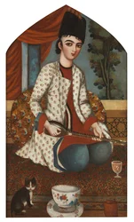 Sitarspelare, c. 1830-1840.