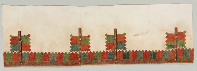 Kjolkant och ärm, 1700-tal.