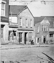 Slav auktionsbutik, Atlanta, Georgia, USA, c1860-62