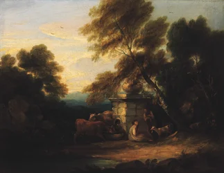 Litet landskap, ca. 1750-1800.
