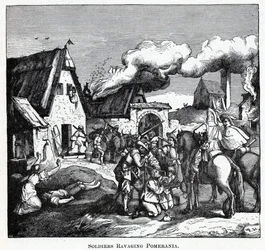 Soldater härjar i Pommern, 1882