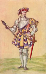 Soldater från Tudorperioden, c1500-talet, 1903