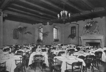Sydöstra matsalen, Fraternity Clubs Building, New York City, 1924