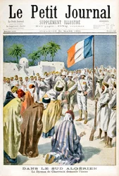 Söder om Algeriet ber Djemaa de Charrouin om nåd, 1901