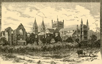 Southwell Minster and Ruins of the Palace, 1898.