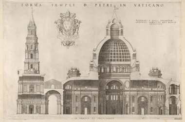 The Mirror of Roman Magnificence: Design för Basilica of St. Peter Peters i Vatikanen, 1514