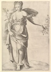 The Roman Mirror of Magnificence: Flora, mitten av 1500-talet.