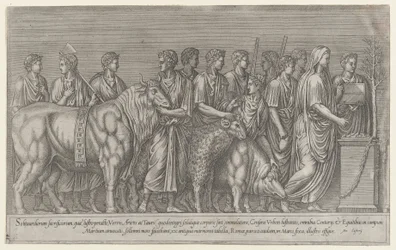 Mirror of Roman Magnificence: Sacrifice on the Campus Martius, 1500-talet., 1500-talet.