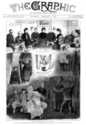 Ande avslöjad vid en seans i London, 1880