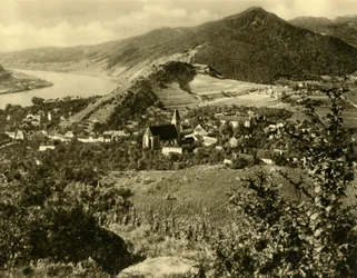Spets på Donau, Wachau, Niederösterreich, c1935.