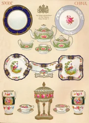 Spode Kina: WTCopeland & Sons, Stoke-on-Trent, 1700-talet, 1913