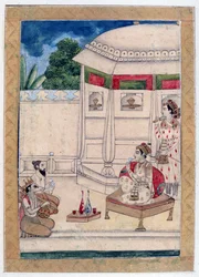 Sri Raga, Ragamala Album, School of Rajasthan, 1800-talet