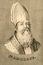 St. Ambrosius, c340-397, 1830.