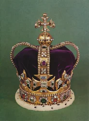 St. Edwards Crown med vilken suveränen kröns, 1953