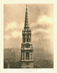 St Giles-in-the-Fields, The Steeple, mitten av slutet av 1800-talet.