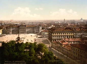 St Isaacs Square, St Petersburg, Ryssland, c1890-c1905