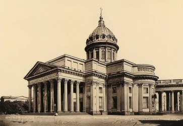 St Petersburg / Ryssland. Kazan-katedralen. Omkring 1900