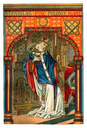 St Stanislas, polsk biskop och martyr från 1000-talet, 1886