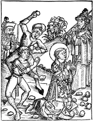 St Stephen, första kristna martyr c36 1493