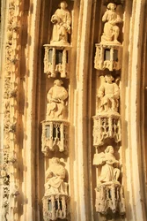 S:t Stefans katedralen archivolt. Detaljer, Bourges, Frankrike