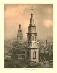 St Vedast Foster, The Steeple, mitten av slutet av 1800-talet.