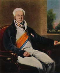 Rikskansler Prins Hardenberg 1750-1822. - Målning av Lawrence, 1934.