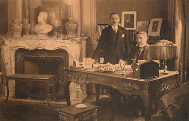 Personal vid den kubanska ambassaden i Bryssel, Belgien, 1927.