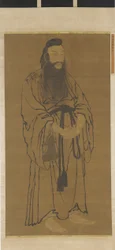 Stående figur av Lü Dongbin, Mingdynastin, 1368-1644.