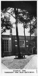 Staple Inn, Through the Old Gateway, London, c1920-talet