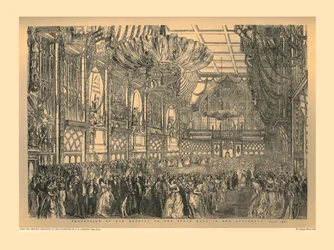 Statsbal i Guildhall, 1851, 1886