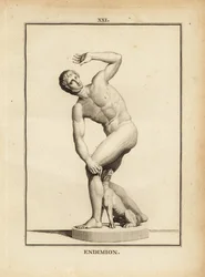Staty av Endymion, grekisk herde