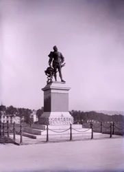 Staty av Francis Drake i Plymouth i Devon, sent 1800-tidigt 1900-tal.