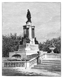 Staty av Prince Albert, Memorial of the Great Exhibition, London, sent 1800-tal