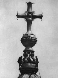 Steeplejacks på toppen av St Pauls Cathedral, London, 1926-1927