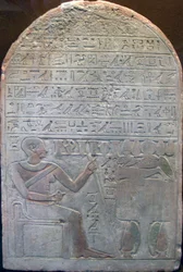 Stele av kassörchefen Khor, fornegyptisk, 1800-talet f.Kr