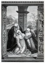 Stigmatisering av Saint Catherine of Siena, 1870