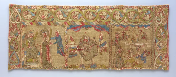 Stal med St. Katarinas martyrskap, tysk, ca. 1200.