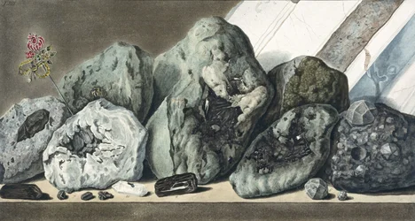 Stenar och kristaller från Vesuvius, ca 1770