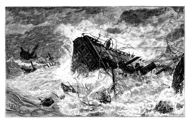 Storm, Balaclava, Ukraina, c1888