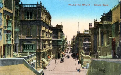 Strada Reale, Valletta Malta, 1900-talet