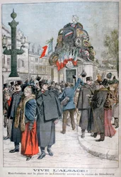 Strasbourg-statyn, Place de la Concorde, Paris, 1904