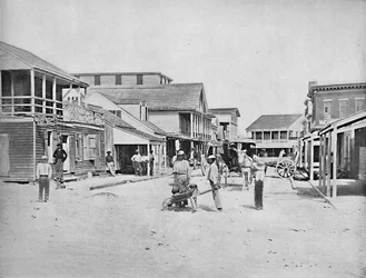 Street i Key West, Florida, c1897.