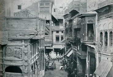 Gata i Lahore, Panjabs huvudstad, c1942