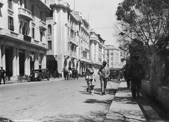 Gatubild, Casablanca, Marocko, c1920-c1930-tal