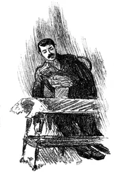 Ämnet går in i en hypnotisk trans, 1891