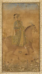 Sultan Abdullah Qutb Shah 1614-74 till häst, ca. 1635.